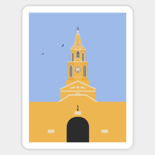 Clock Tower, Cartagena, Colombia Sticker